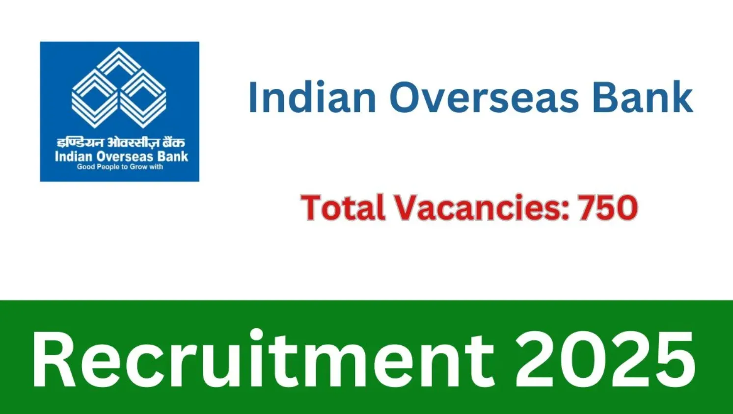 Indian Overseas Bank Apprentice Recruitment 2025