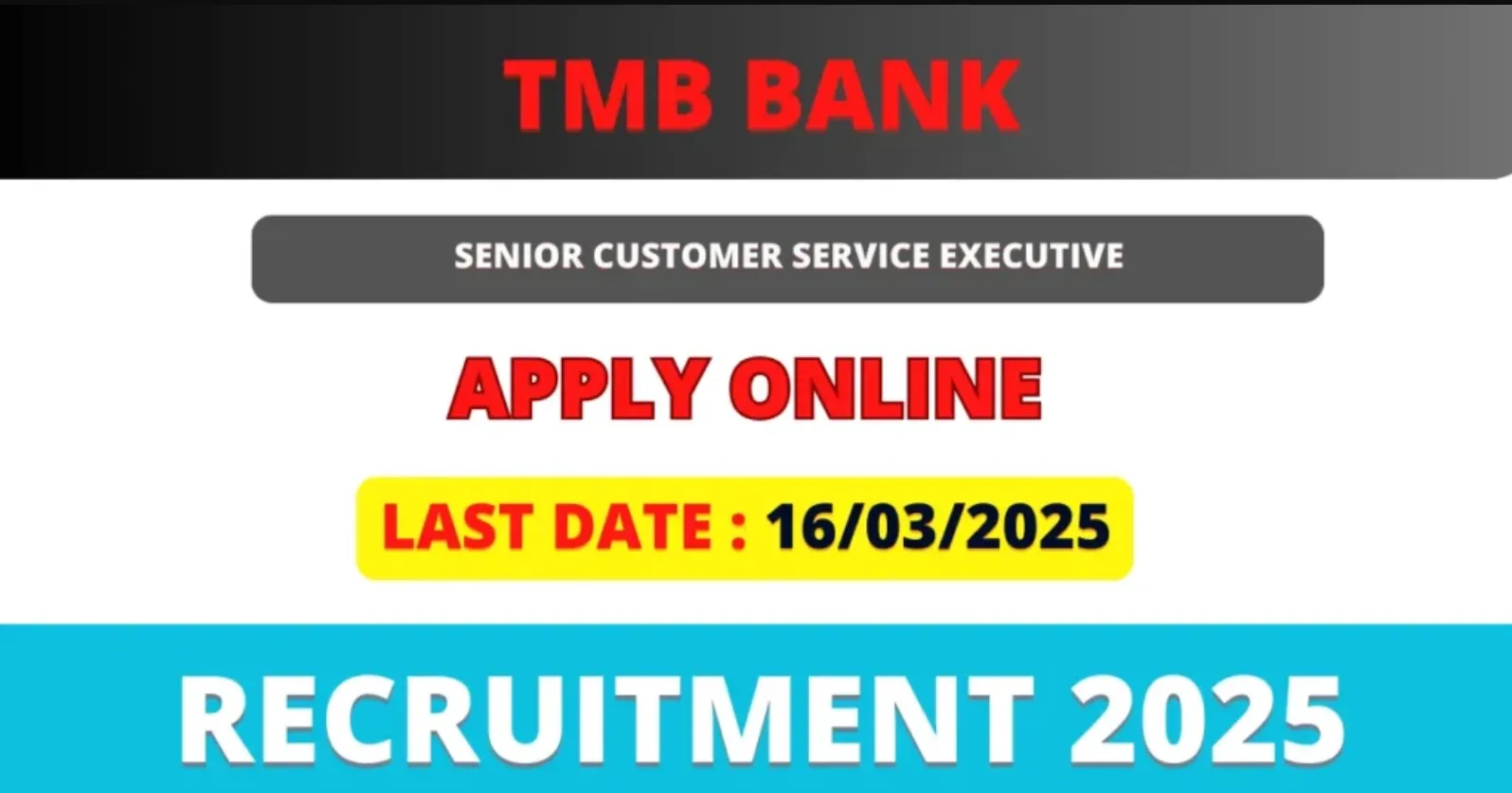 Tamilnad Mercantile Bank Senior Executive Recruitment 2025