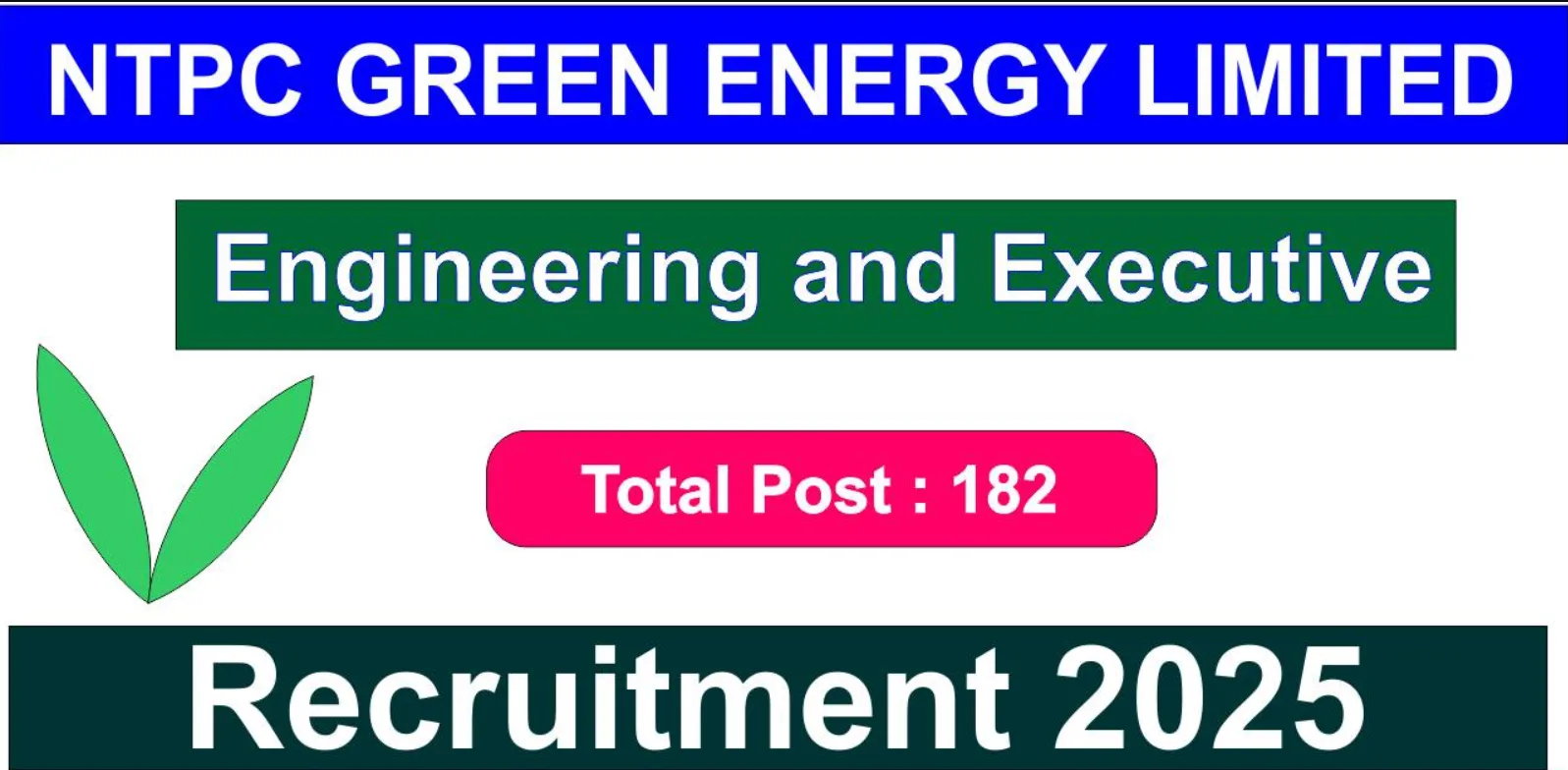 NTPC Green Energy Recruitment 2025 Apply Online