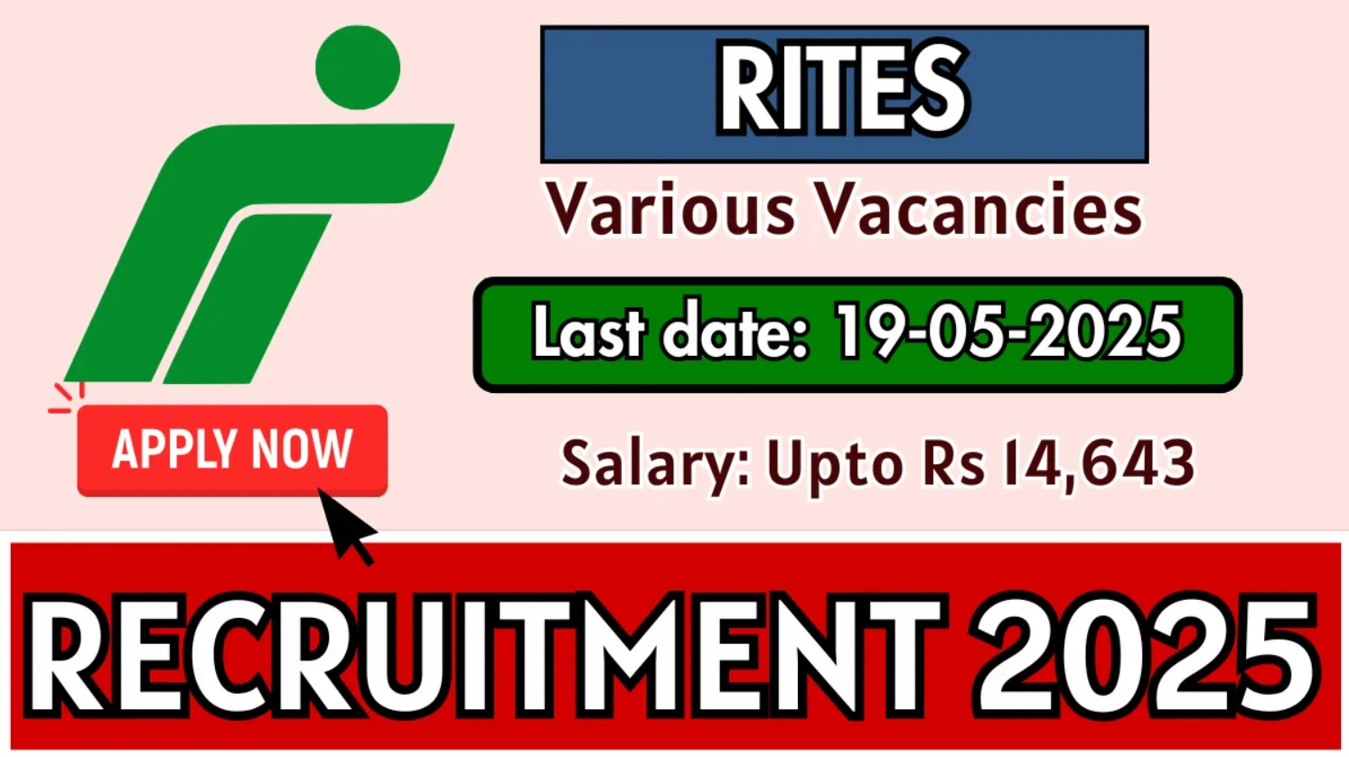 RITES Technician, Field Engineer Recruitment Online Form 2025