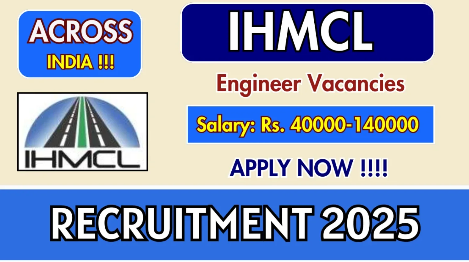 IHMCL Engineer Recruitment Online Form 2025