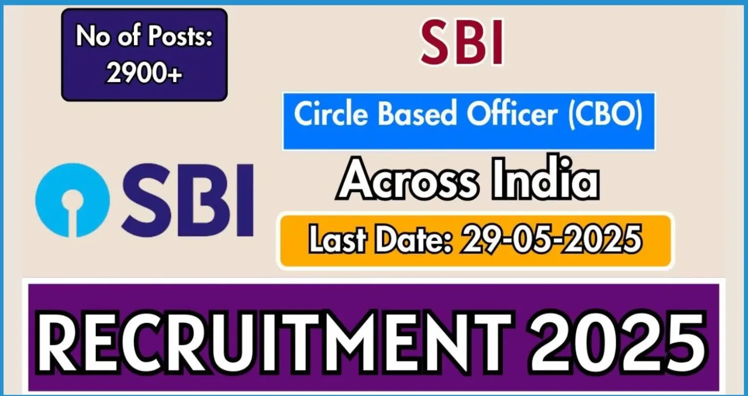 SBI Circle Based Officer Recruitment Online Form 2025