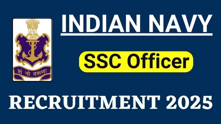 Indian Navy SSC Officers Recruitment online Form 2025