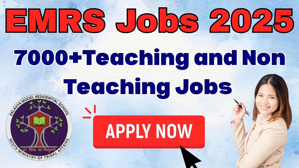 EMRS Teaching and Non Teaching Recruitment Online Form 2025